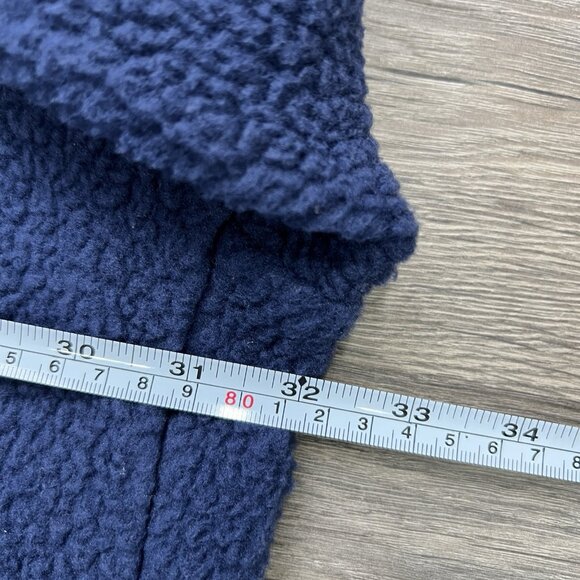 Nike Fleece Sherpa Jacket Size 2XL Mens Blue Black Winterized Full Zip Oversized - Picture 7 of 12